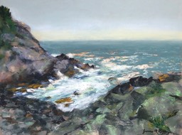 Heavy Surf at Gull Cove, Monhegan Island, Maine